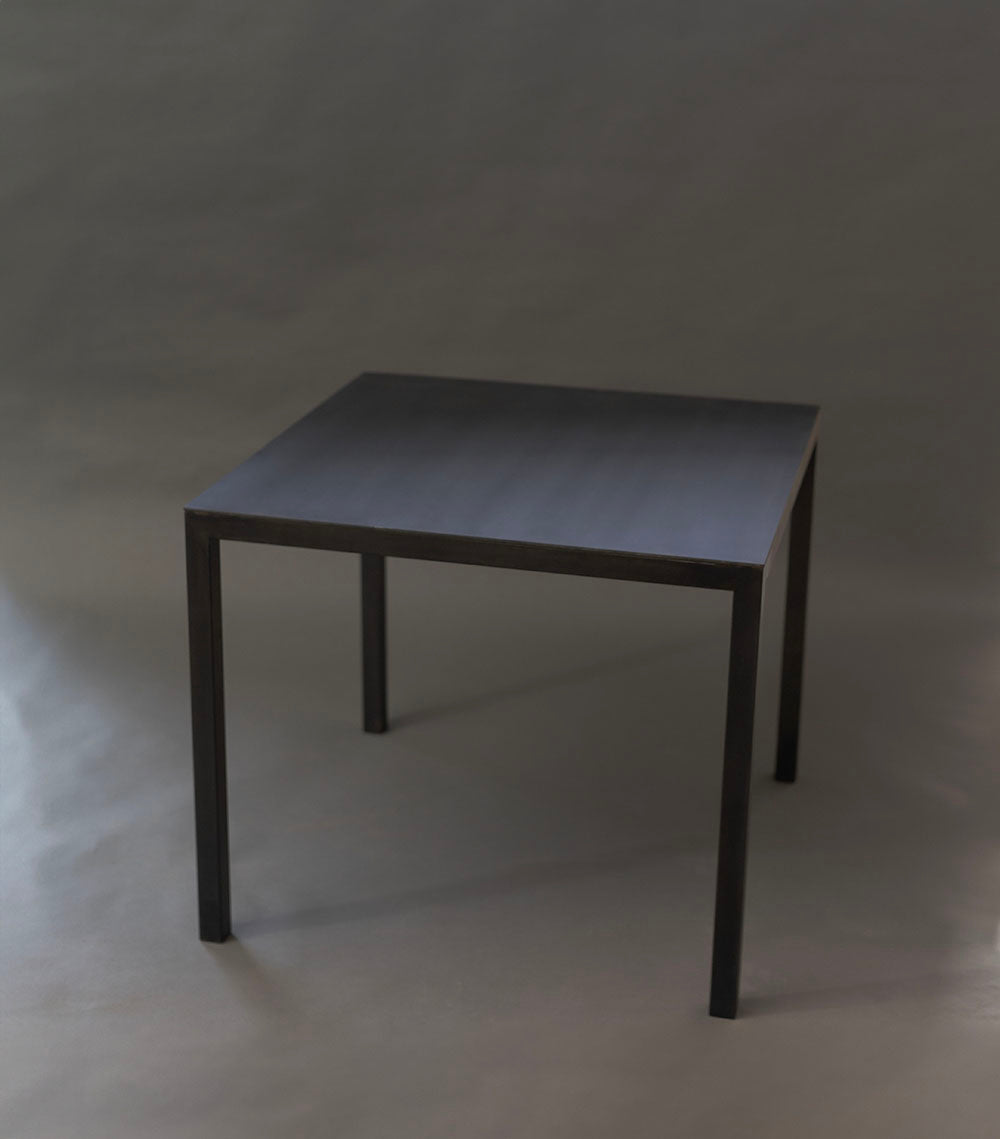 SOLD - Blackened Steel Table