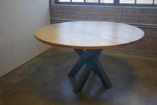 Load image into Gallery viewer, Round Table with metal &quot;Campfire&quot; style base
